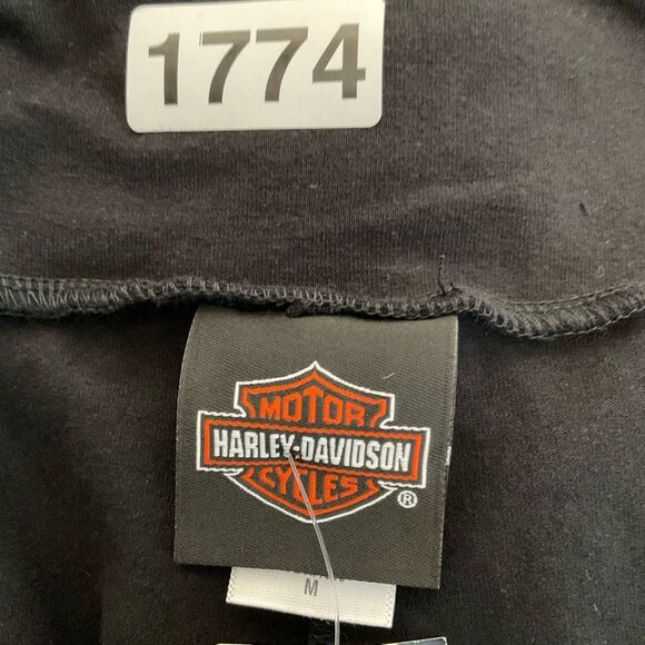 Harley-Davidson Womens Medium Black Side-Studded Laced Tribal Leggings Pants New - Picture 7 of 10